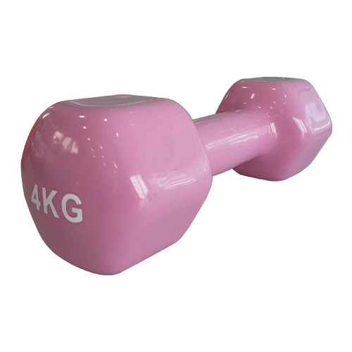 Vinyl Dumbbell, 4 KG PINK